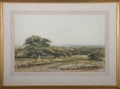 David Hall McKewan (1816-1873) - Watercolour, Bradgate Park Leicestershire