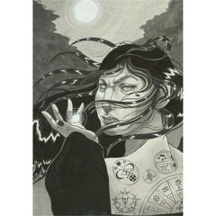 Isabelle Mulvany - Contemporary Pen and Ink Drawing, A Woman Scorned