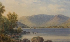 William Taylor Longmire (1841-1914) - 1892 Watercolour, Lake Windermere