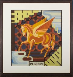 Vintage Joseph Smedley (1922-2016) - Mid 20th Century Gouache, Pegasus