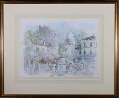 Gu Gongdu - 1980 Watercolour, Montmarte, Paris