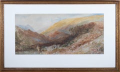 Antique William Callow (1812-1908) - 1871 Watercolour, Salmon Fishing, Scotland