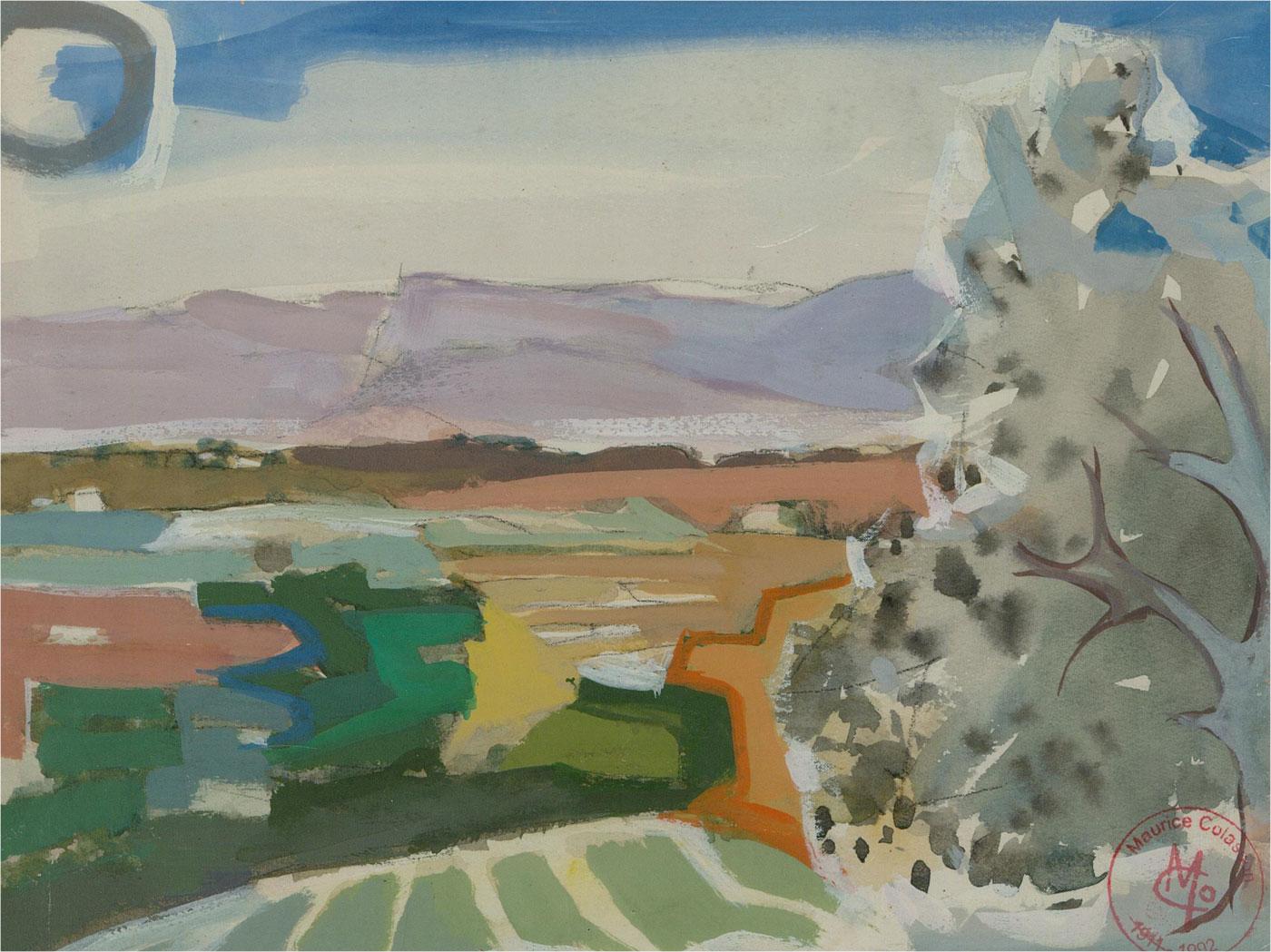 Maurice Colasson (1911-1992) - 20th Century Gouache, Abstract View 1