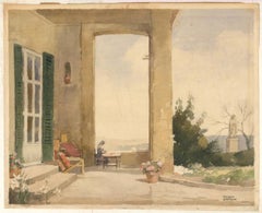 Frank Sherwin (1896-1985) - Mid 20th Century Watercolour, A Nun's Contemplation