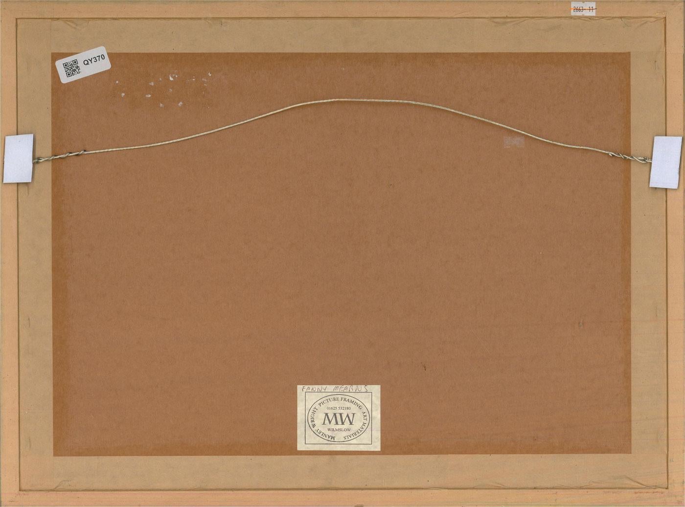 Atrib. Fanny Mearns (fl.1870-1881) - Acuarela enmarcada, Niñas en un prado en venta 2