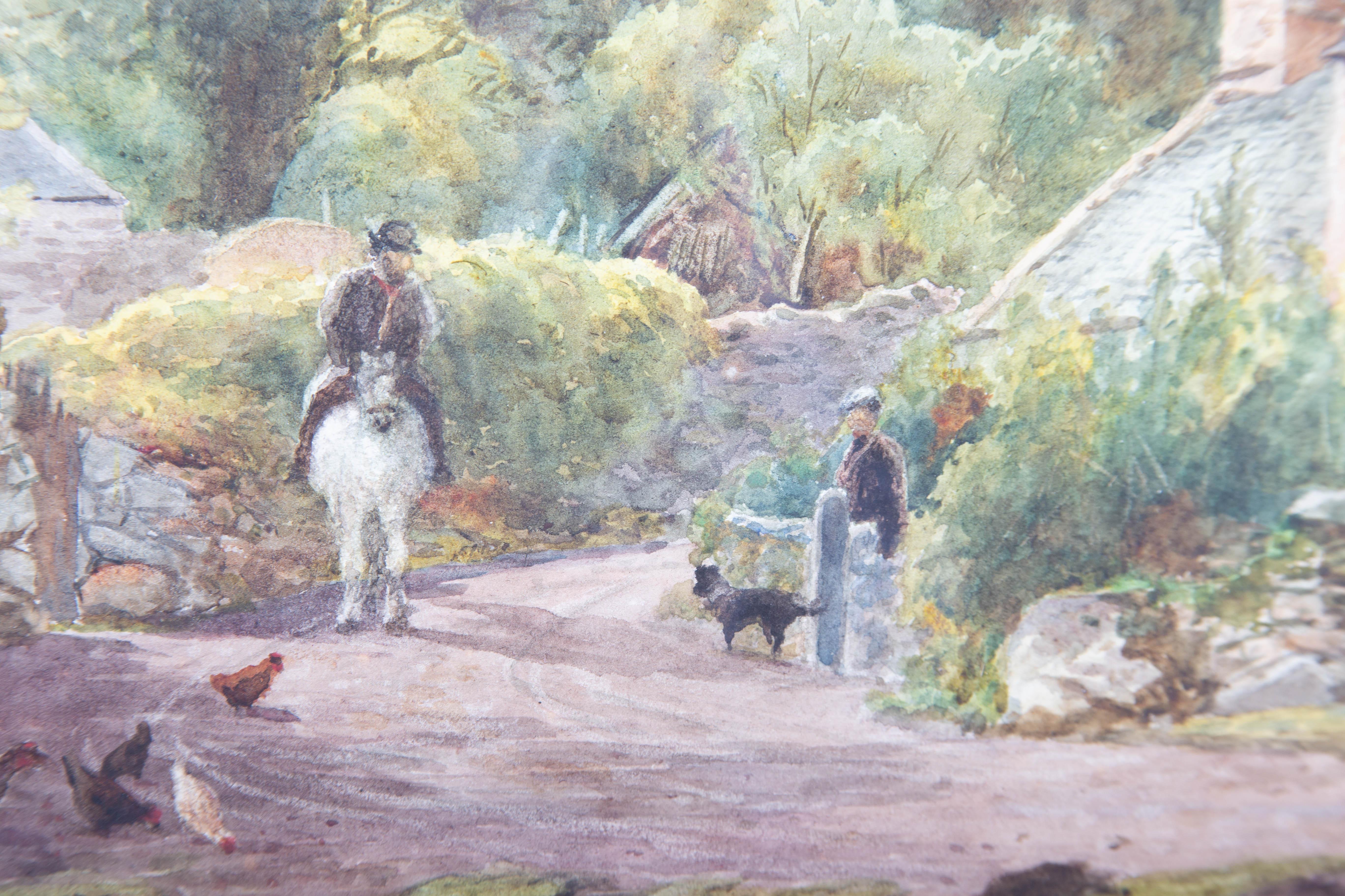 Peter S. Buchanan (1860-1911) - 19th Century Watercolour, The Country Lane For Sale 3