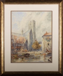 Vintage Andrew Storey (fl.1911-1918) - Early 20th Century Watercolour, Rotterdam