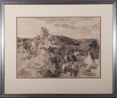 Vintage Charles Knight RWS, ROI (1901-1990) - 1930 Watercolour, Lavadin