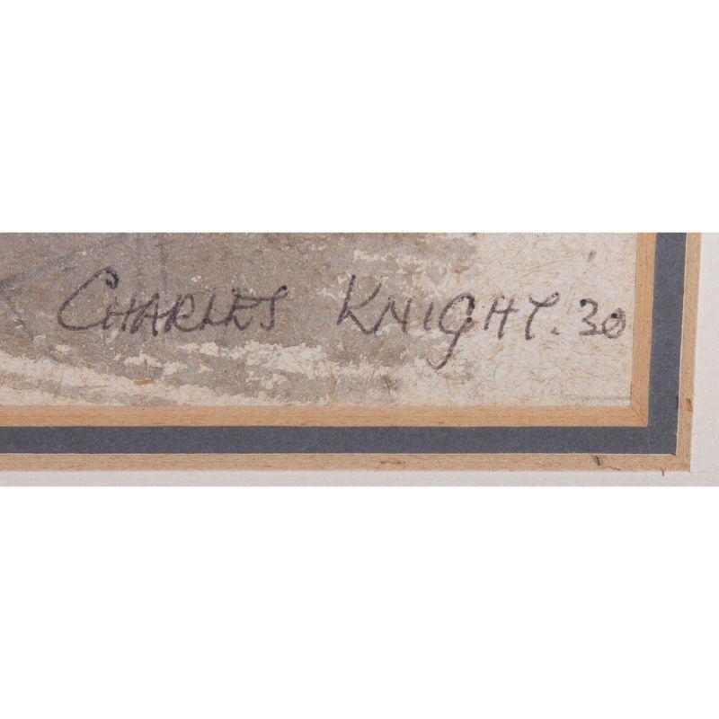 Charles Knight RWS, ROI (1901-1990) - 1930 Acuarela, Lavadin 4