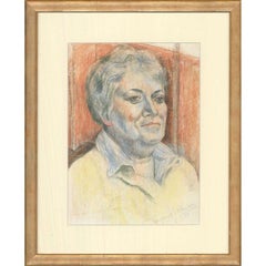 Margaret Robinson (1920-2016) - 2013 Pastel, Autoportrait