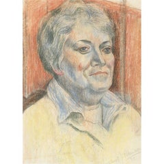 Margaret Robinson (1920-2016) - 2013 Pastel, Self Portrait