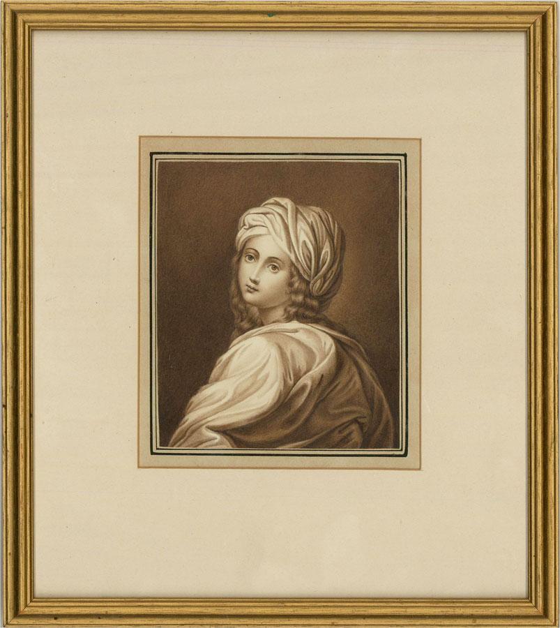 Eine zarte und fein ausgeführte Kopie des Originalporträts von Guido Reni. Der Künstler hat den Dargestellten im Stil des frühen 19. Jahrhunderts wiedergegeben, mit kindlichen Zügen und einem volleren Gesicht als im Original. Das Gemälde ist