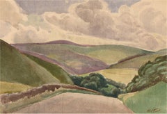 Vintage Horace Tuck (1876-1951) - Early 20th Century Watercolour, Mid-Wales Landscape