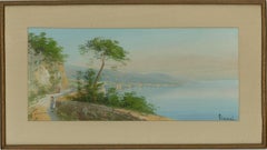 M. Gianni (1873-1956) - Early 20th Century Gouache, Italian Coastal Scene