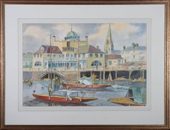 Jack Goddard (1906-1984) - Mid 20th Century Watercolour, Lowestoft Harbour