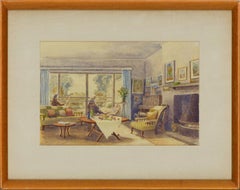 Stone - 1984 Watercolour, The Artist's House