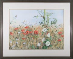 B.T. Kendall - Large Contemporary Watercolour, Wildflower Meadow
