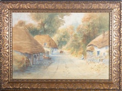 J. Dale - 1926 Watercolour, Village Street