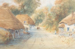 J. Dale - 1926 Watercolour, Village Street