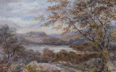 M.T. Thomas - c.1882 Watercolour, Lake Windermere