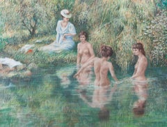 1977 Pastel - The Bathers