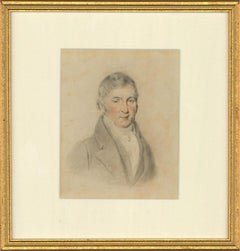 Early 19th Century Watercolour - Regency Gentleman