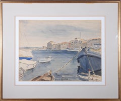 Marc Aynard (1898-1983) - Mid 20th Century Watercolour, French Harbour Scene