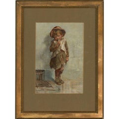 S. Sweeting - Late 19th Century Watercolour, Street Urchin