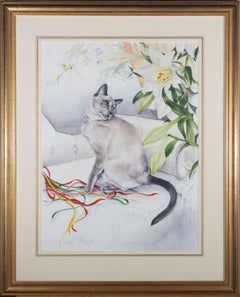 Lesley Fotherby (nato nel 1946) - Acquerello contemporaneo, Fifi