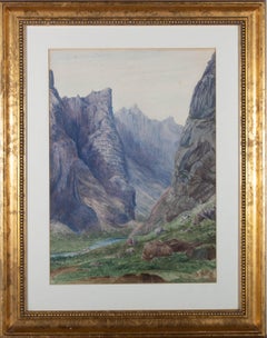 Rev. Joseph Arkwright - Late 19th Century Watercolour, Country Ravine
