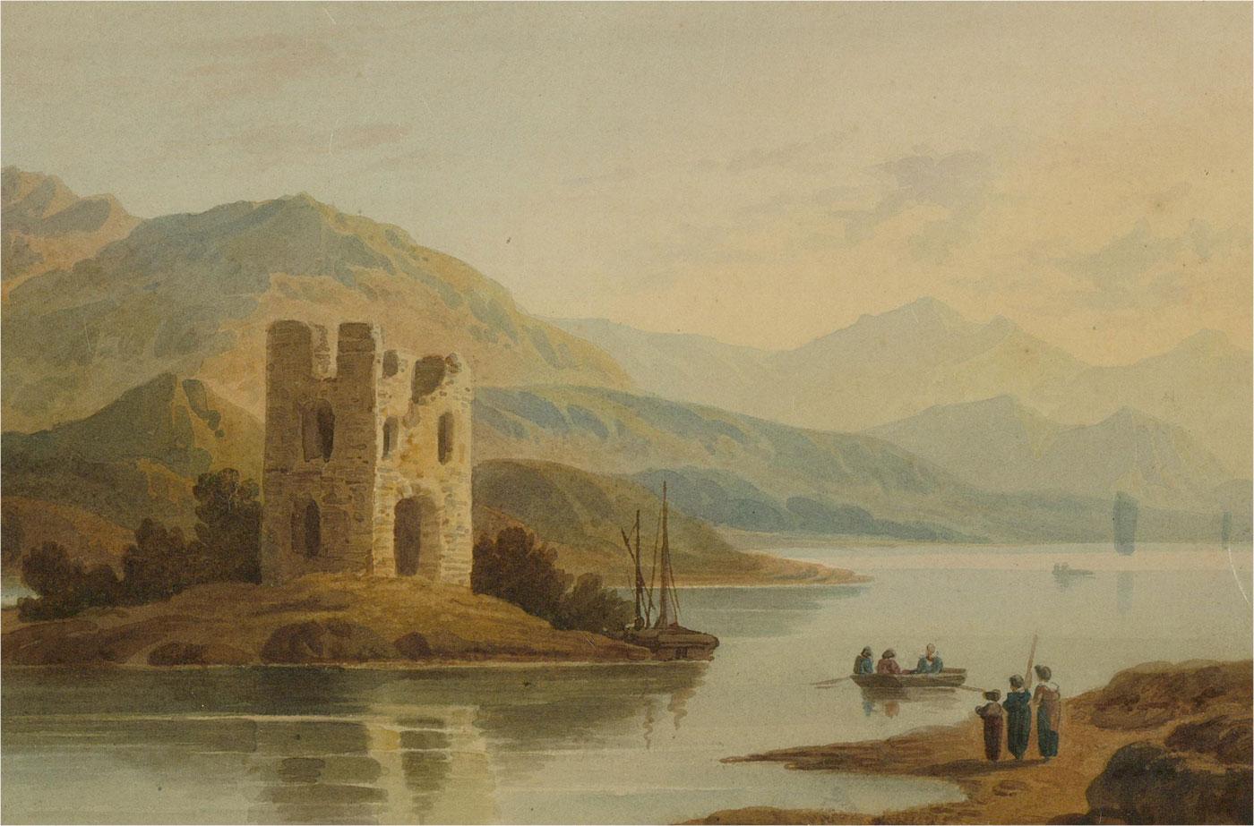 Early 19th Century Watercolour - Highland Ruin - Art by Unknown
