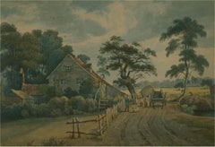 Antique 1834 Watercolour - At Kilburn, Middlesex