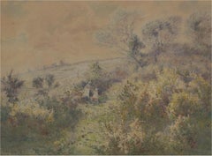 Joseph Kirkpatrick (1872-1936) - 1893 Watercolour, Spring Time, Conway Valley