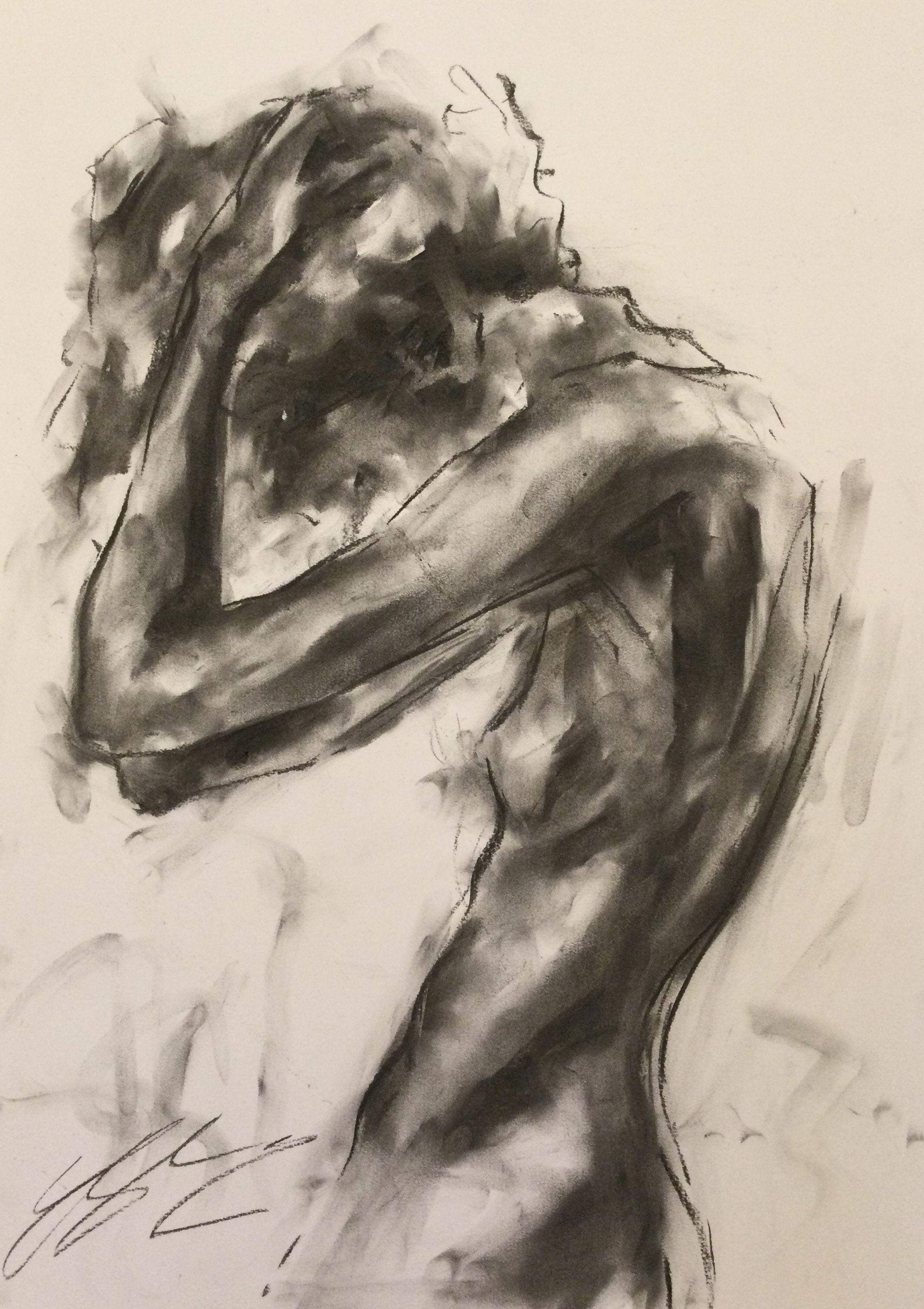 Infinite, Drawing, Charcoal on Paper - Art by James Shipton