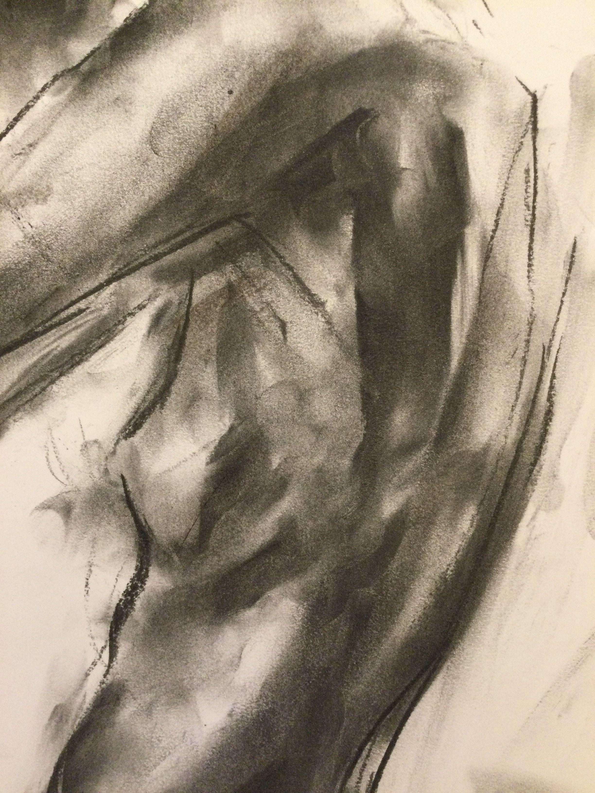 Infinite, Drawing, Charcoal on Paper - Impressionist Art by James Shipton