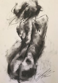 Blinded, Drawing, Charcoal on Paper