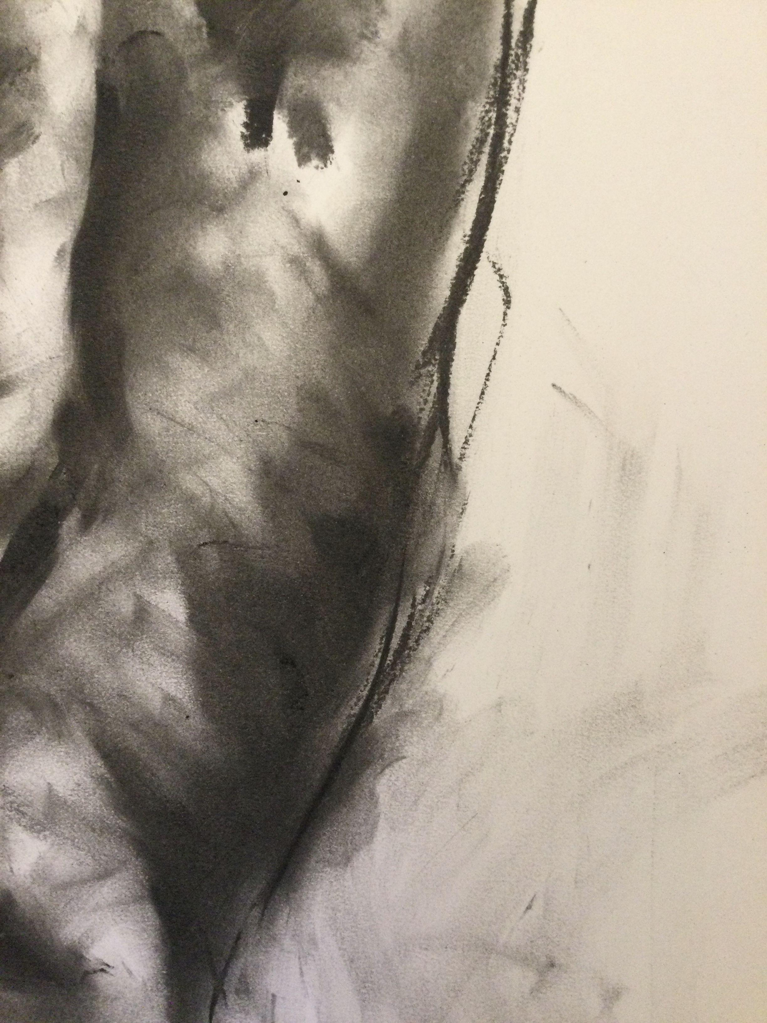 Blinded, Drawing, Charcoal on Paper 1