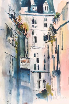 Paris Early Afternoon, Painting, Watercolor on Watercolor Paper