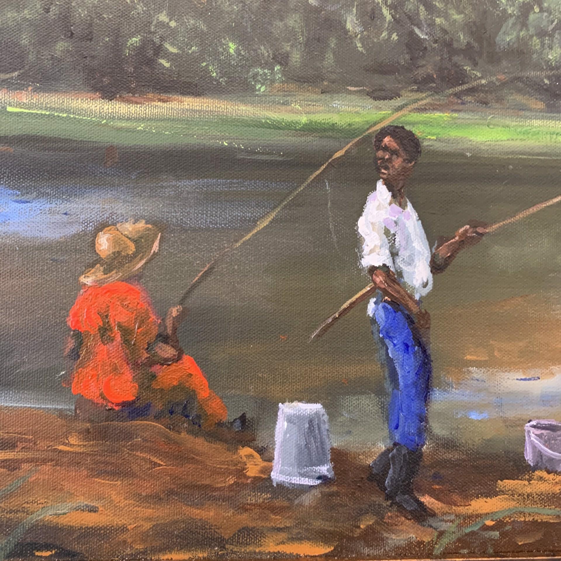Fishing Near the Lighthouse, 1999

