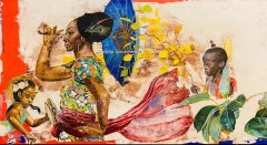 A Dream Of Venus von Noland Anderson, afroamerikanische weibliche Göttin und Kinder
