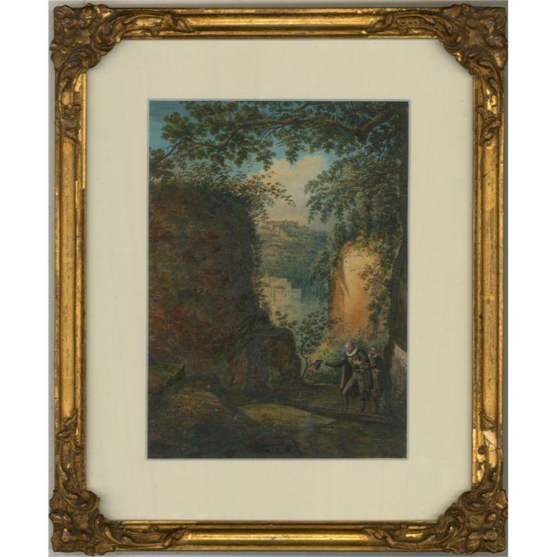 Unknown Landscape Art - Mid 19th Century Watercolour - Italian Duke