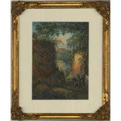 Aquarelle du milieu du 19e siècle - Duke italien