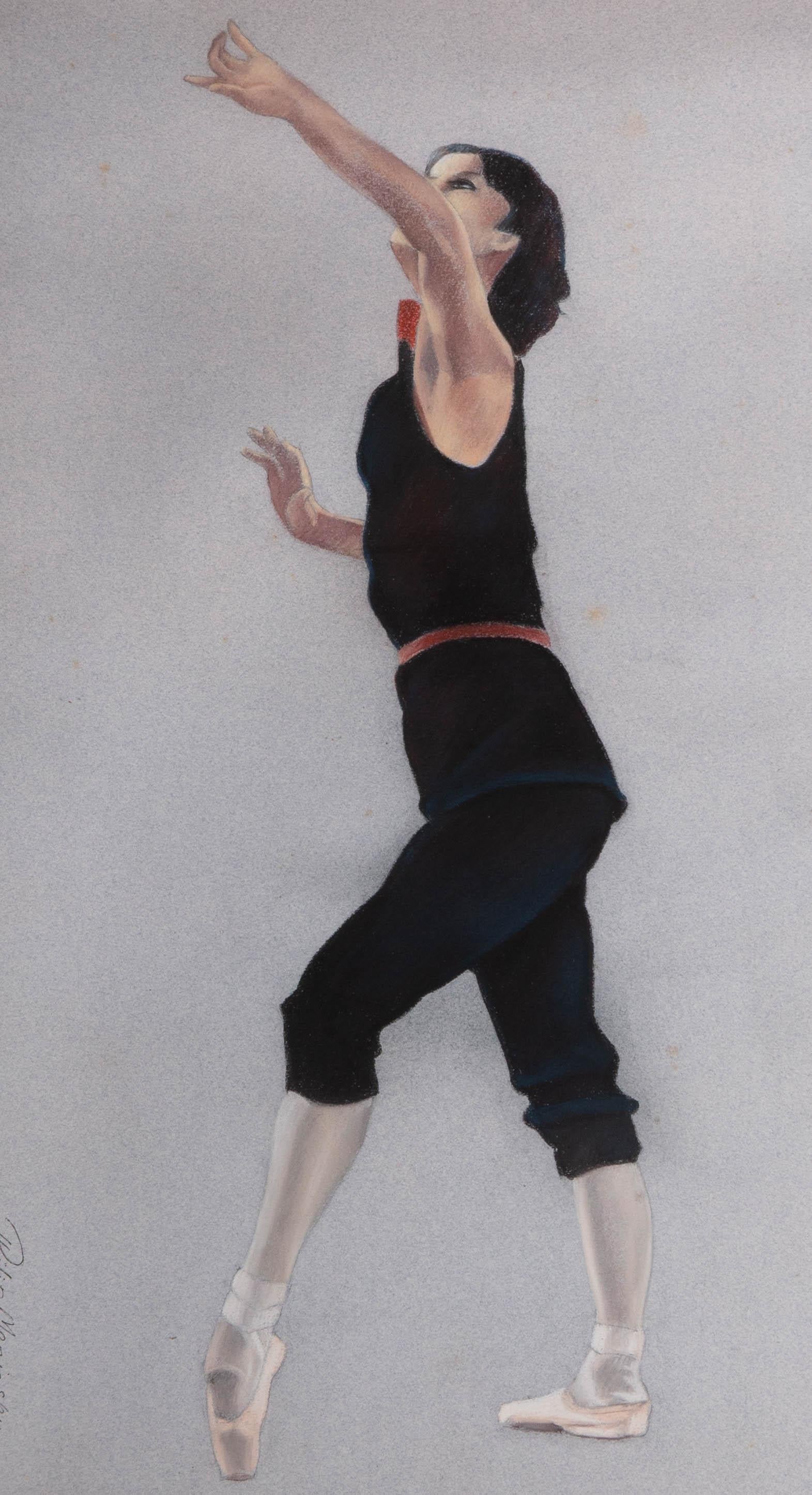 Philip Meninsky (1919-2007) - 1988 Pastel, Classe de ballet 4