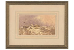 Charles Harmony Harrison (1842-1902) - Signed 1871 Watercolour, Rough Sea