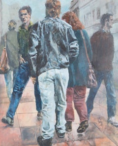 Kevin Winstanley - Signé et encadré 1994 Gouache, Cosmopolitan