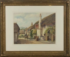 Frederick Parr (1887-1970) – Aquarell, Schiffs-Infanterie-Porlock, Somerset