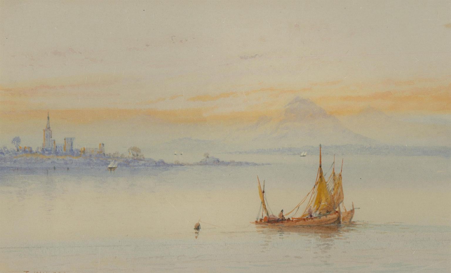 T. Wilson - Paire d'aquarelles du début du 20e siècle, Loch Lomond et un lac 1