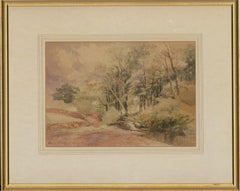 Thomas Lindsey (1793-1861) - 1848 Watercolour, Dulas Brook at Cusop