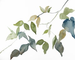 Branch Study No. 21, Original Minimalist Botanical Watercolor Painting on Paper