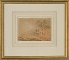 Peter La Cave (1769-1811) - 18th Century Watercolour, Pony and Trap